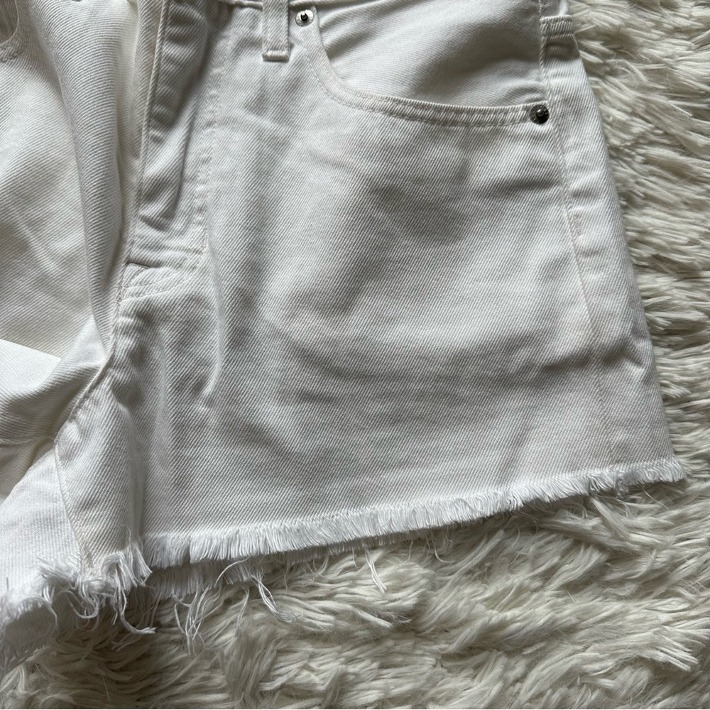 Jcrew Relaxed Denim Short White New With Tags Size 27 - Picture 10 of 12